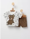 Set baietei ursulet Fashion alb-maro picture - 1