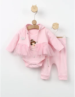 Set balerina 3 piese roz