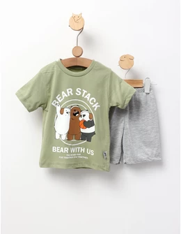 Set Bear Stack verde deschis