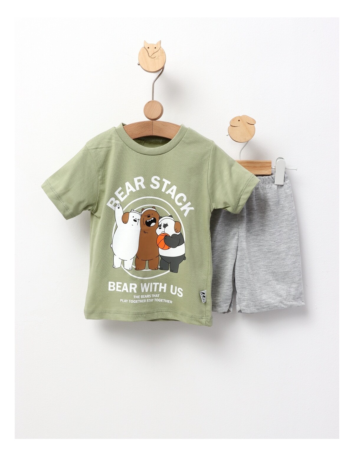 Set Bear Stack verde deschis