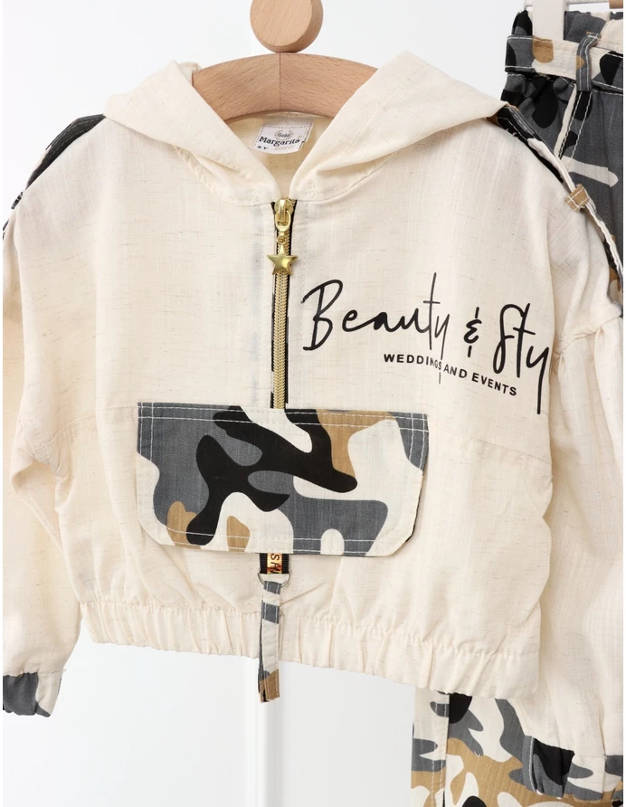 Set Beauty Style Crop Top Army cu gri picture - 3