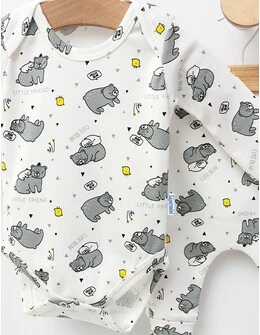 Set Body+Pantalon, Little Friend, cu alb