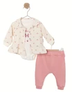 Set Butterfly Rosi model ecru-roz 1