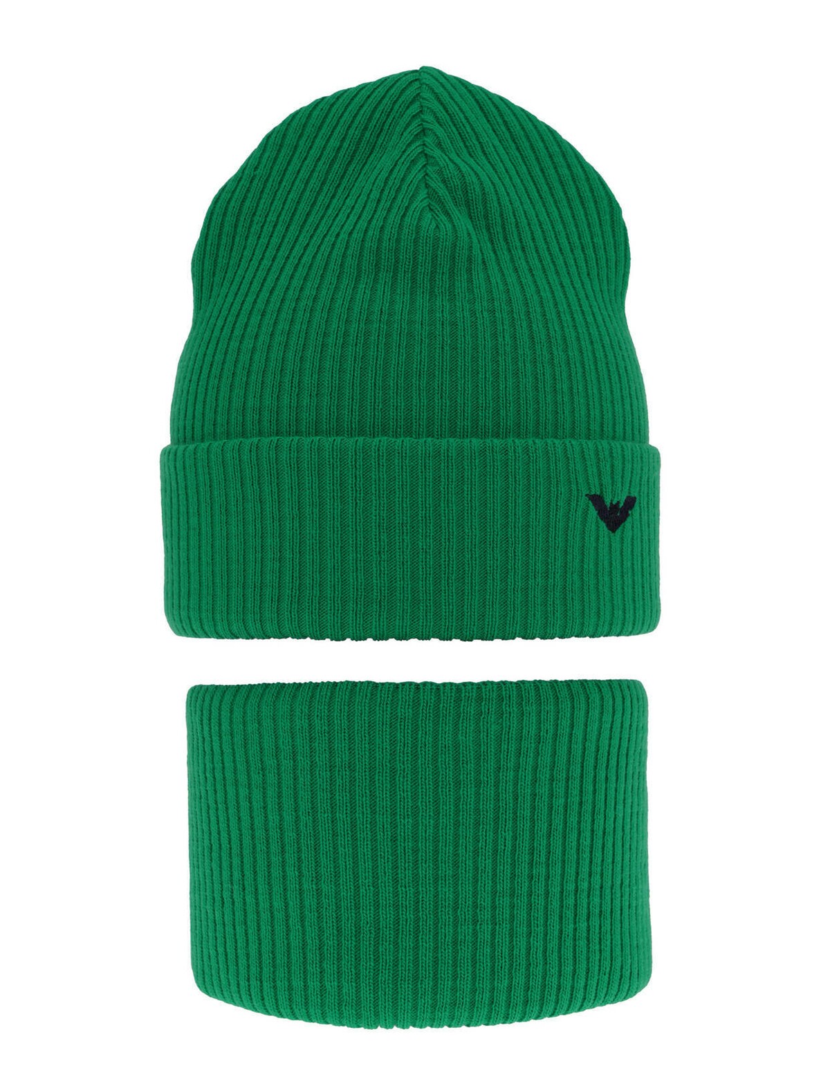 Set caciula cu burlan Romeo verde