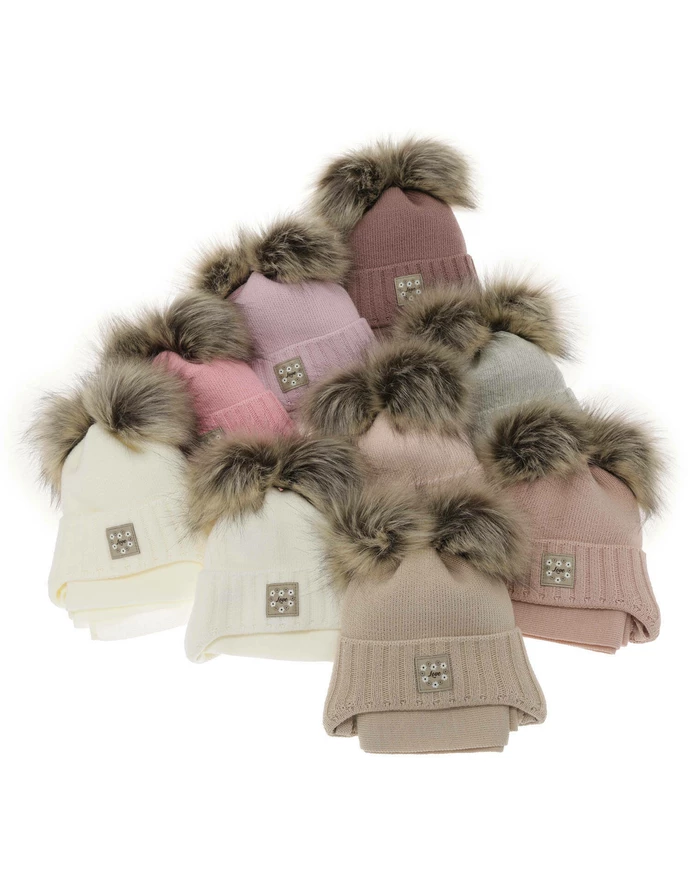 Set caciula cu fular Jazz bej picture - 4