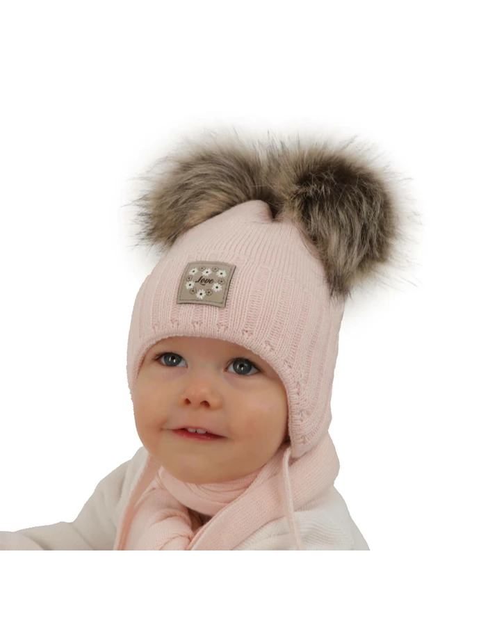 Set caciula cu fular Jazz bej picture - 5