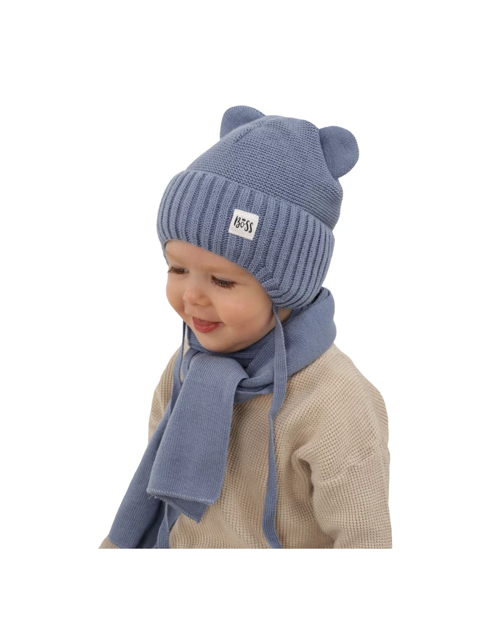 Set caciula cu fular Luciano ecru picture - 2