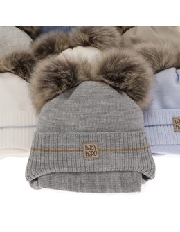 Set caciula cu fular Melon blue