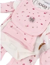 Set cadou 5 piese, imprimeu floricele, roz picture - 3