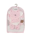 Set cadou 5 piese, imprimeu floricele, roz picture - 6