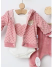 Set catifelat, 3 piese Big Heart model roz-prafuit picture - 2