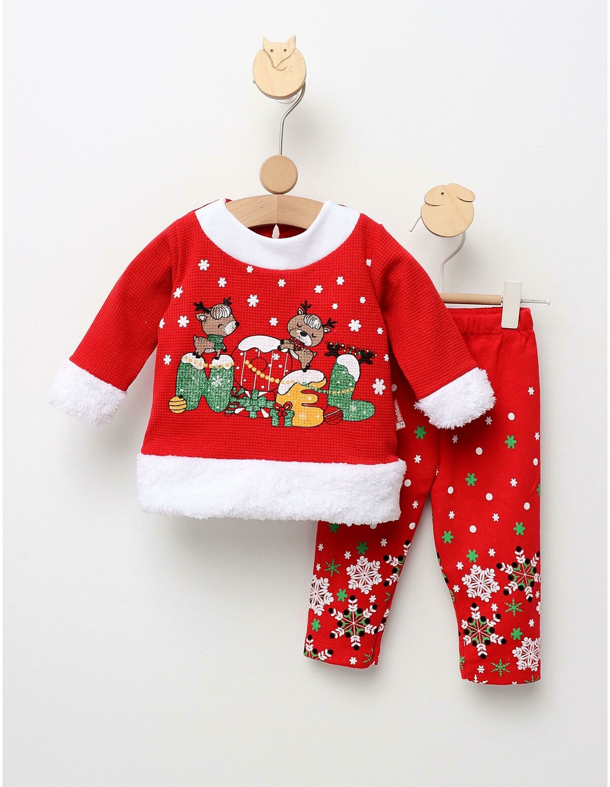 Set Craciun Ren Noel model rosu