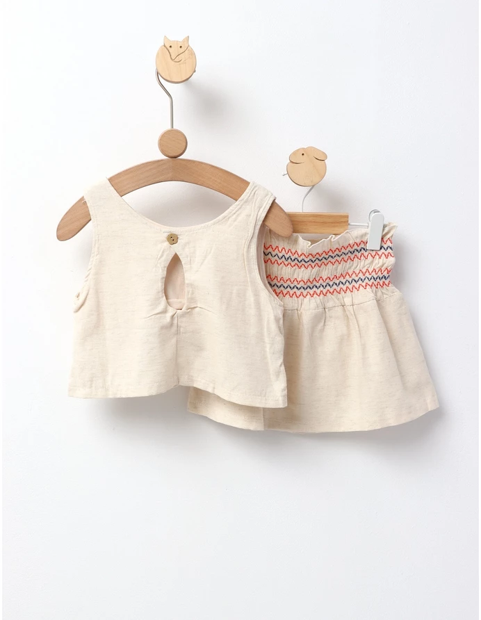 Set Crop Top Bella, model crem picture - 4