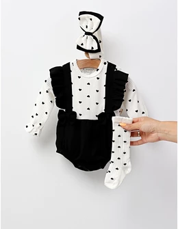 Set cu body, bentita, sosete, negru