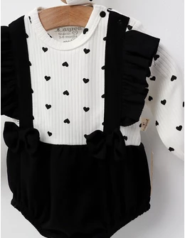 Set cu body, bentita, sosete, negru