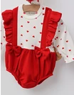 Set cu body, bentita, sosete, rosu picture - 2