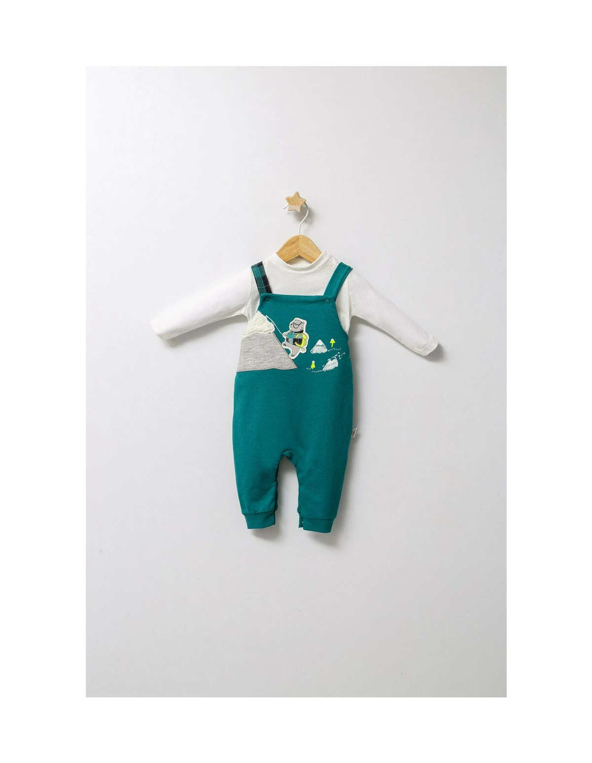 Set cu salopeta si bluzita pentru bebelusi Mountain, Tongs baby
