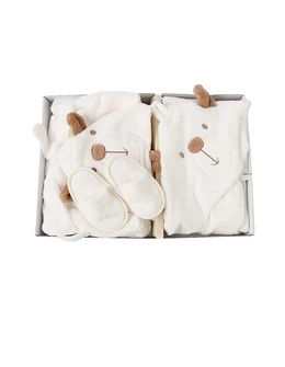 Set de baie, Little Bear, alb