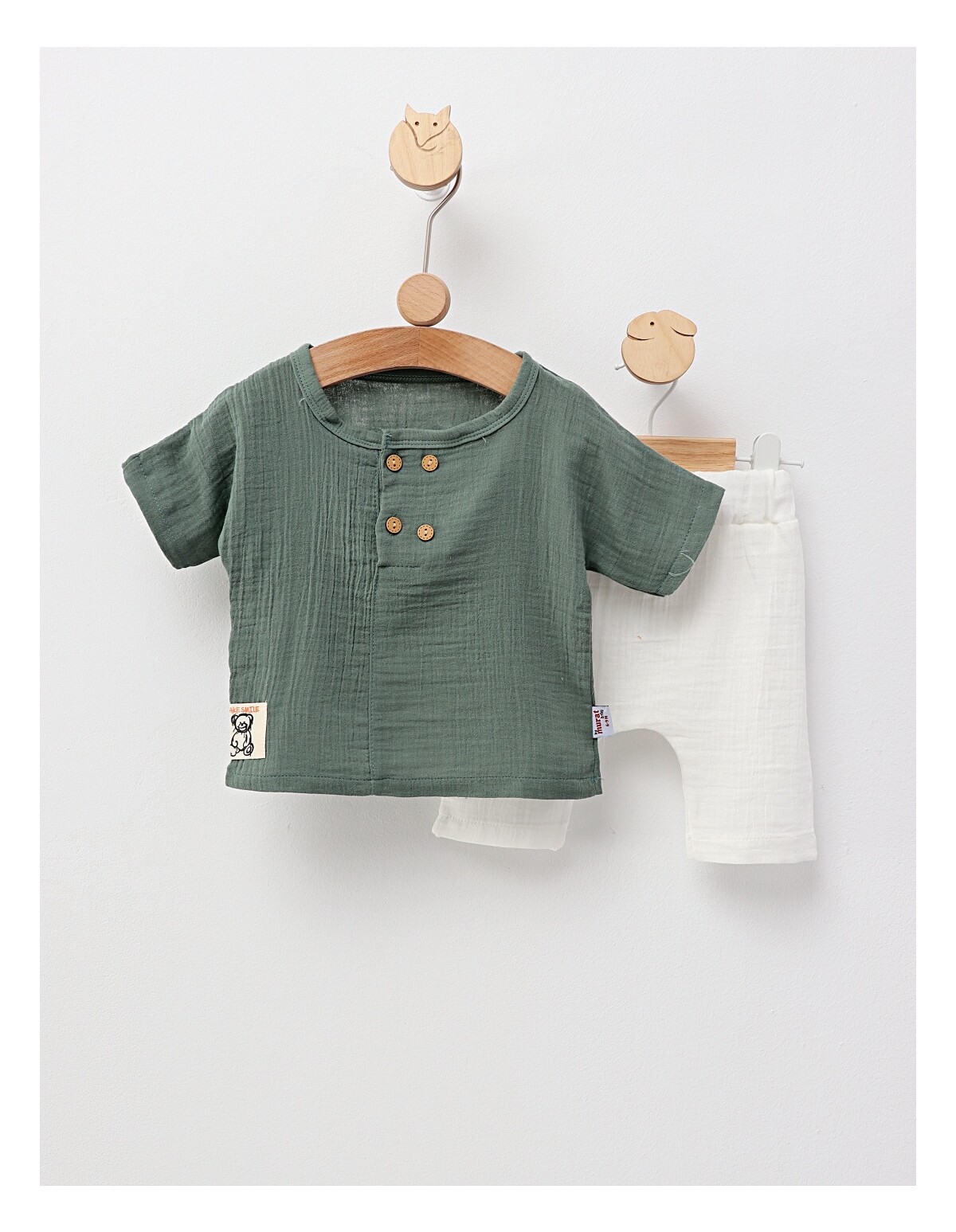 Set de vara, Bear Smile, verde