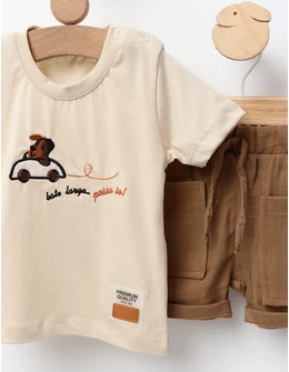 Set de vara, Catel in Vacanta, crem