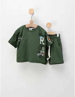 Set de vara, Champ Bunny, cu verde