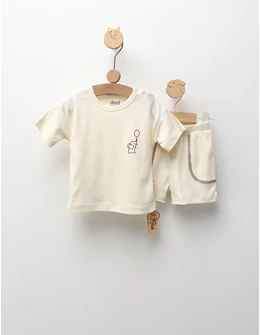 Set de vara, Elefantel cu Balon, ecru