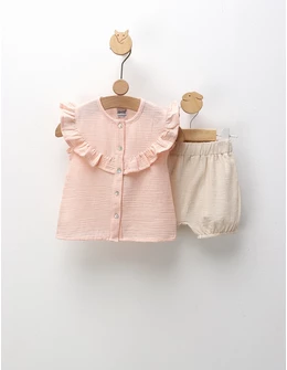 Set de vara, Martha, corai-crem
