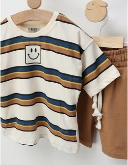 Set de vara, Smiley Face, cu maro