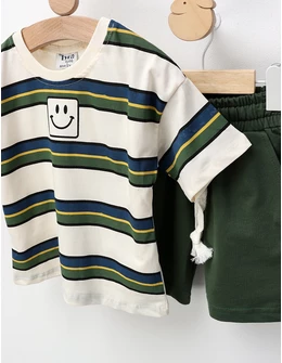 Set de vara, Smiley Face, cu verde