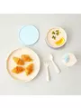 Set diversificare hrana bebelusi Miniware Little Foodie, 100% din materiale naturale biodegradabile, 6 piese, Vanilla Aqua 6
