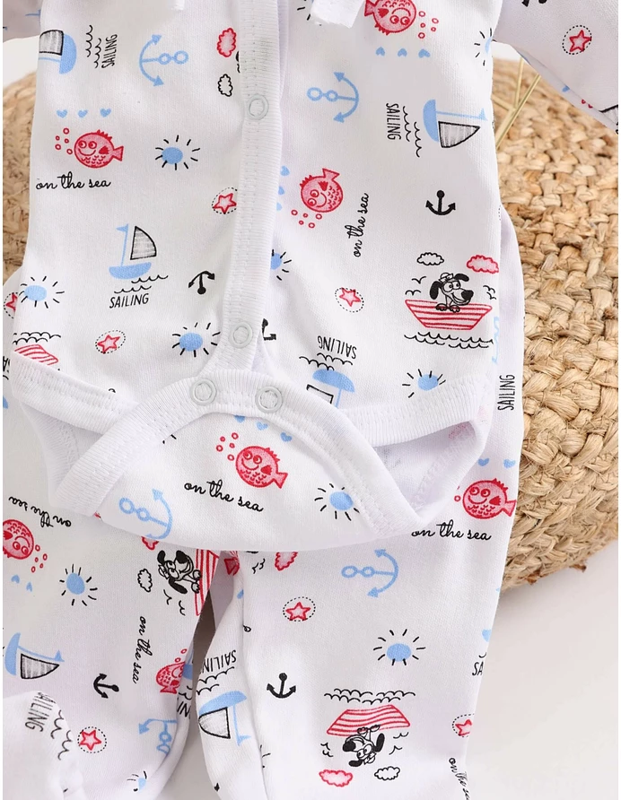 Set greieras baby sailing albastru-rosu picture - 2