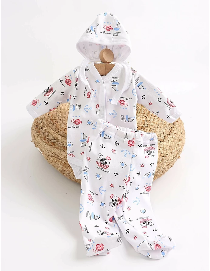 Set greieras baby sailing albastru-rosu picture - 3