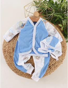 Set greieras bebe Simplu-Puppy albastru