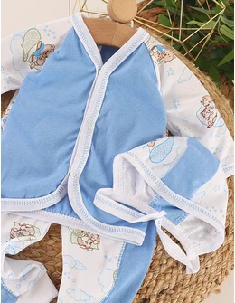 Set greieras bebe Simplu-Puppy albastru