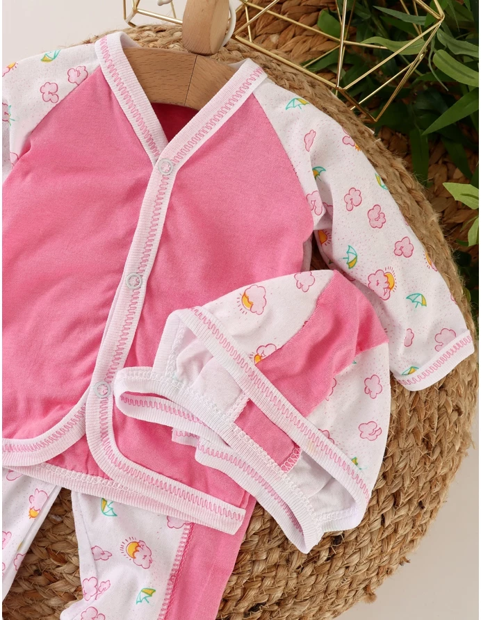 Set greieras bebe Simplu-Raining Day roz picture - 2