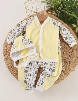 Set greieras bebe Simplu-Wild galben