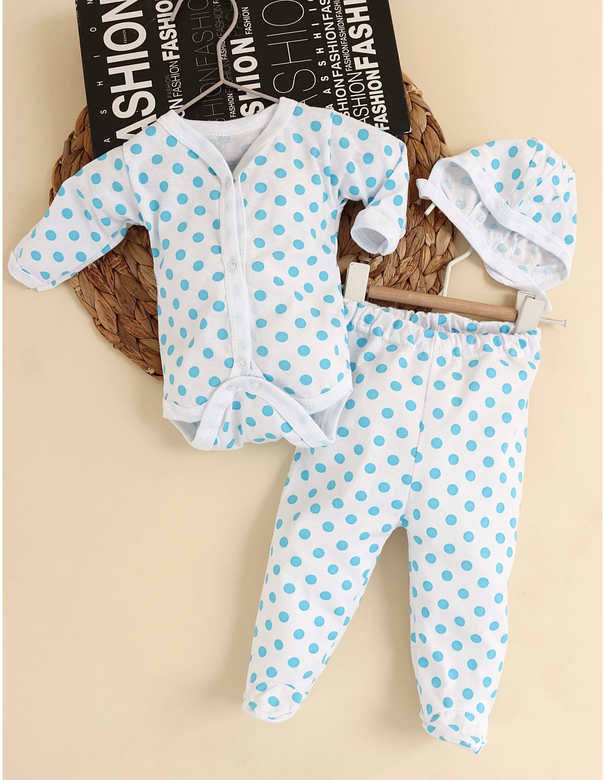 Set greieras bebelusi 3 piese buline albastre