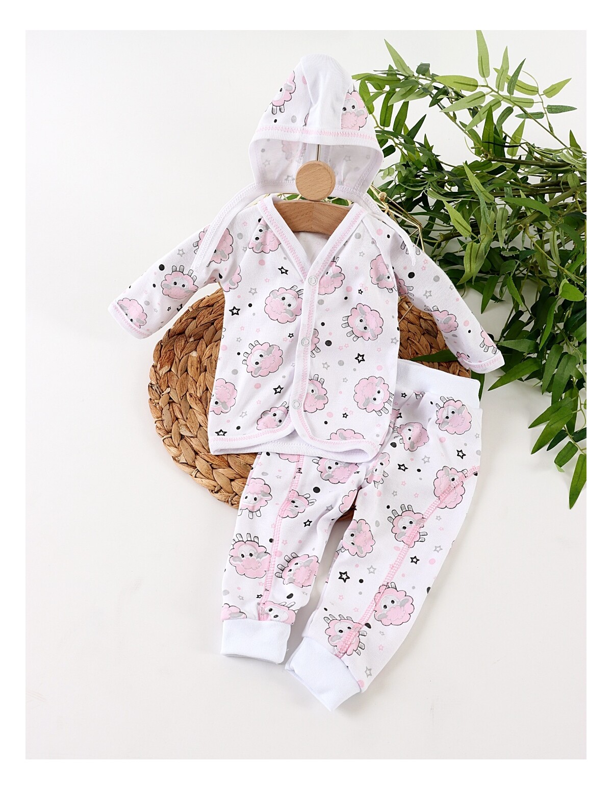 Set greieras bebelusi Oite, roz