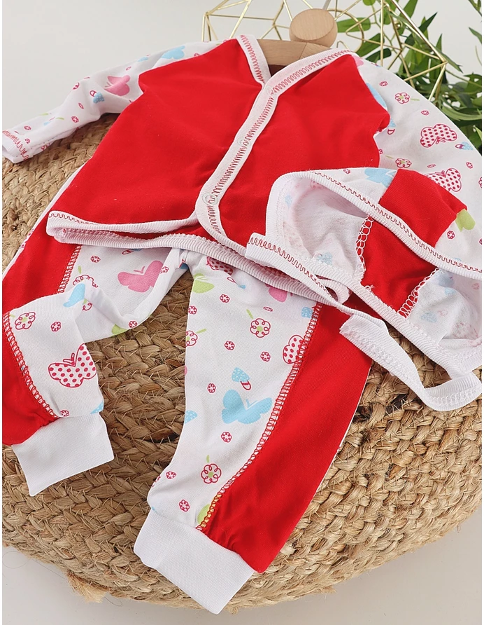 Set greieras bebelusi Simplu-Fluturasi rosu picture - 2