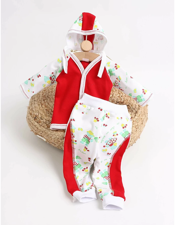 Set greieras bebelusi Simplu-Ma Bear rosu picture - 3