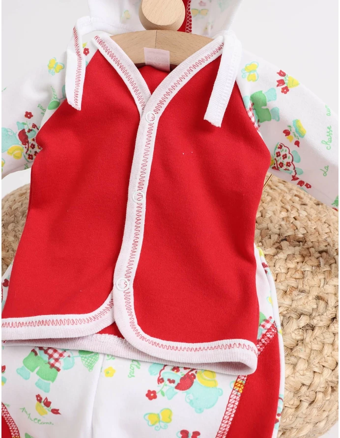 Set greieras bebelusi Simplu-Ma Bear rosu picture - 2