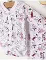 Set greieras bebelusi Snoopy alb-ciclam picture - 2