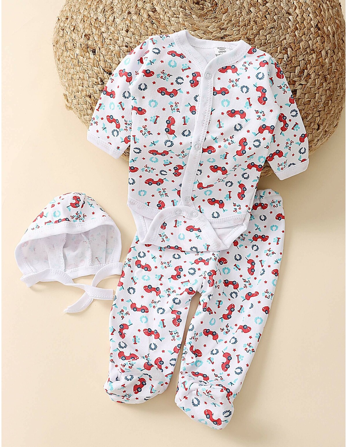 Set greieras bebelusi Super Best cu rosu