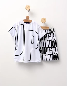 Set Grow Up, model cu alb
