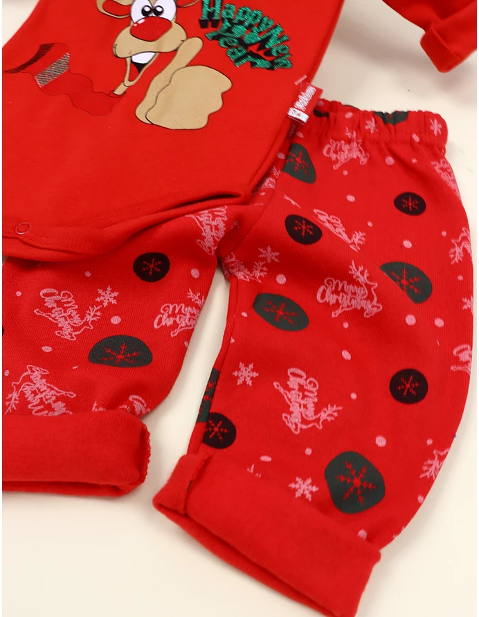 Set HNY Craciun 3 piese model rosu picture - 2