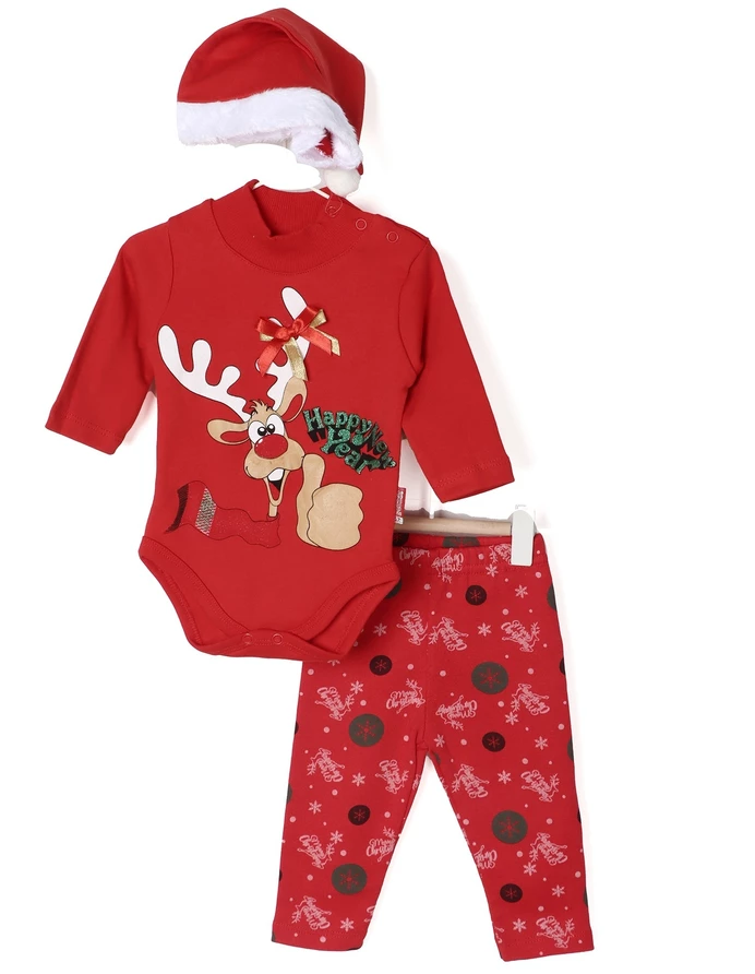 Set HNY Craciun 3 piese model rosu picture - 3
