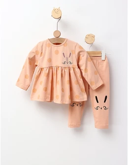 Set iepuras 2 piese Irina corai