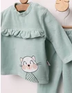 Set kity 2 piese catifelat verde picture - 3