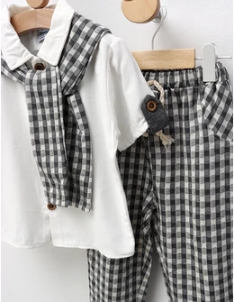 Set lejer de vara, Fashion Style, alb-gri
