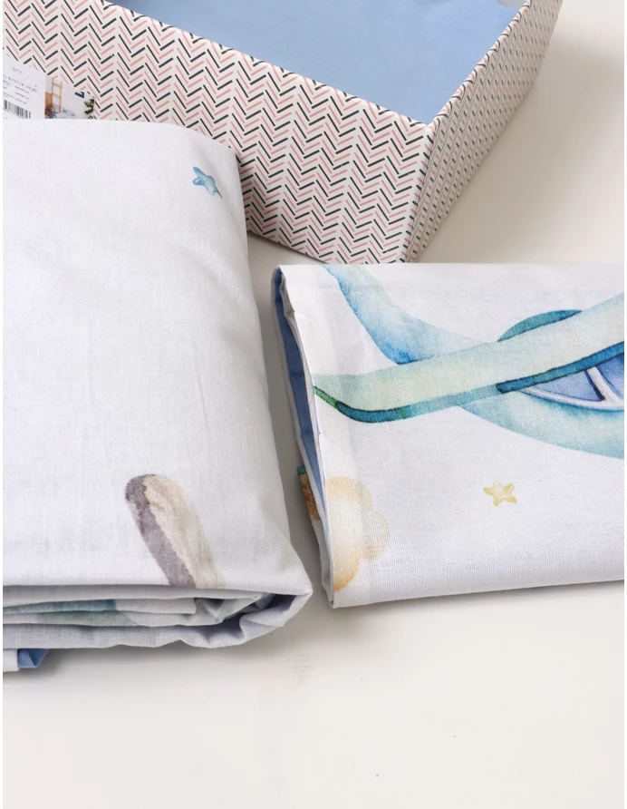 Set lenjerie patut 3 piese, Avion picture - 4